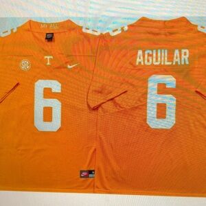 Joey Aguilar Orange White Jersey Stitched❤️